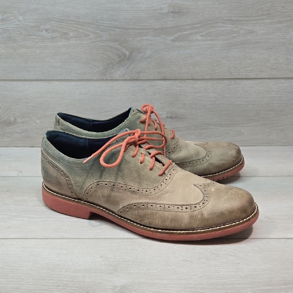 Cole Haan Men's Oxford Suede Brogue Shoes Sz 12M - Picture 1 of 11